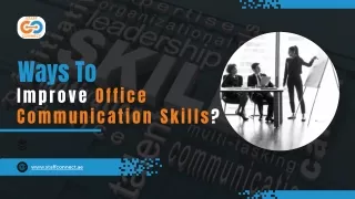 Ways To Improve Office Communication Skills
