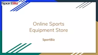 Online Sports Equipment Store