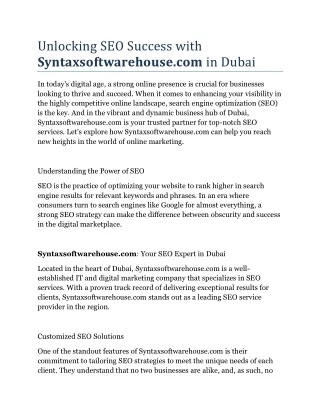 Digital Marketing in Dubai