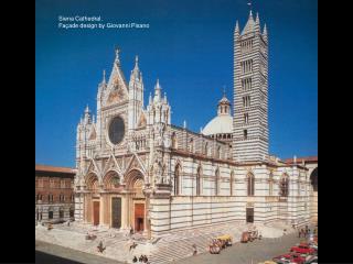 Siena Cathedral, Façade design by Giovanni Pisano