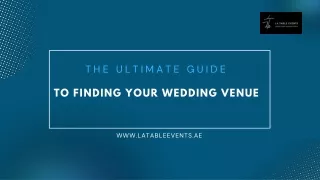 Tips And Ideas For Finding Your Dream Wedding Venue