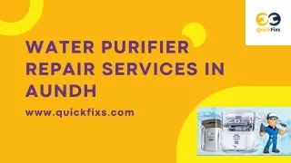 Water Purifier Repair Services in Aundh