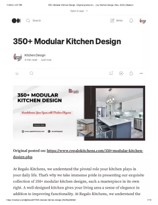 350  Modular Kitchen Design