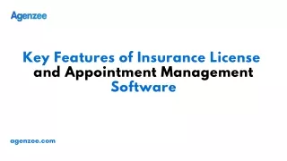 Key Features of Insurance License and Appointment Management Software