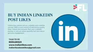 Buy Indian LinkedIn Post Likes - IndianLikes