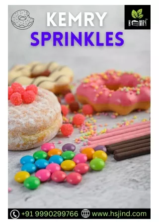 KEMRY - INDIA'S Largest manufacturer of Sprinkles