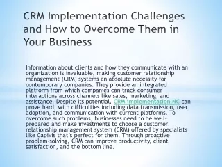 CRM Implementation Challenges and How to Overcome Them in Your Business