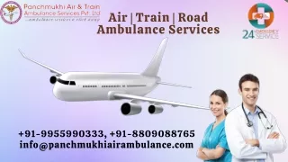 Hire Panchmukhi Air Ambulance Services in Bangalore with First Class Medical Care
