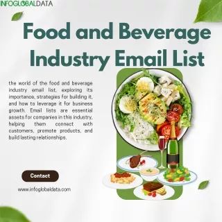 B2B Food and Beverage Industry Email List-infoglobaldata