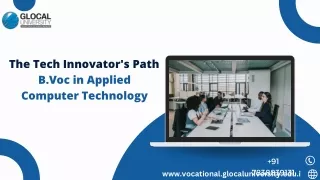 The Tech Innovator's Path B.Voc in Applied Computer Technology