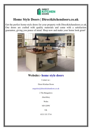 Home Style Doors  Directkitchendoors.co.uk