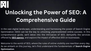 Unlocking the Power of SEO A Comprehensive Guide