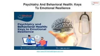 Psychiatry And Behavioral Health_ Keys  To Emotional Resilience