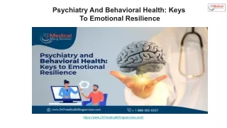 Psychiatry And Behavioral Health_ Keys  To Emotional Resilience