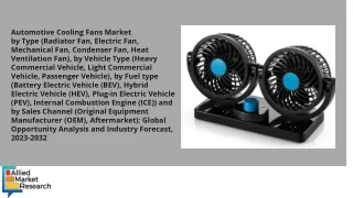 Automotive Cooling Fans Market PDF