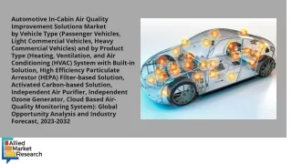 Automotive In-Cabin Air Quality Improvement Solutions Market PDF