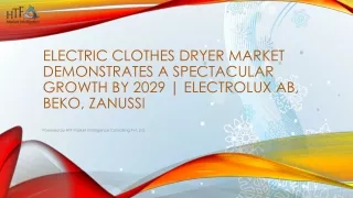 Electric Clothes Dryer Market