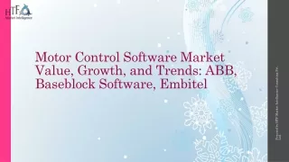 Motor Control Software Market