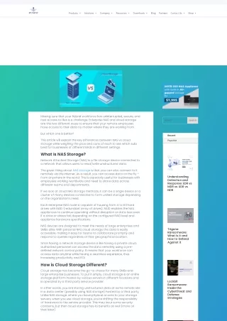 NAS vs Cloud Storage: Optimal Solution for Your Hybrid Workforce Enterprise