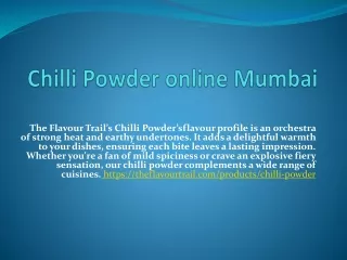 Chilli Powder online Mumbai