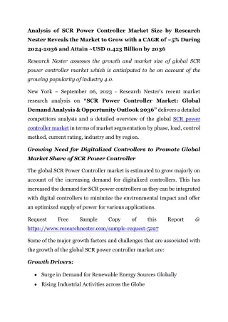 PR- SCR Power Controller Market