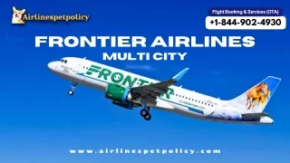 How to book multi city flights on Frontier Airlines?
