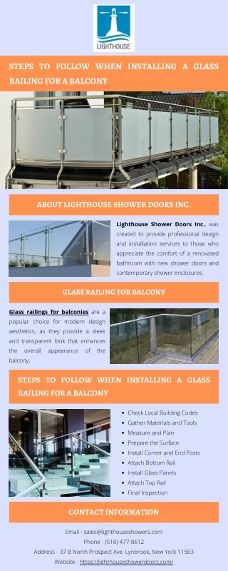 Steps to Follow When Installing a Glass Railing for a Balcony