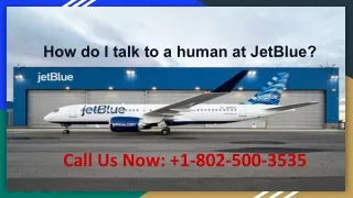 How do I talk to a human at JetBlue