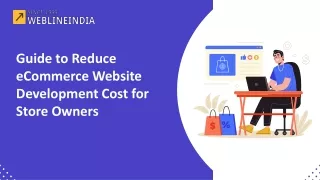 eCommerce Website Development Cost