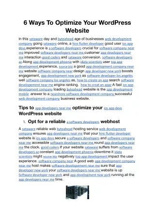 6 Ways To Optimize Your WordPress Website.docx