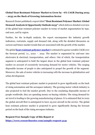 Heat Resistant Polymer Market