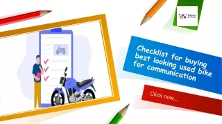 Checklist for Buying Best Looking Used Bike for Commutation