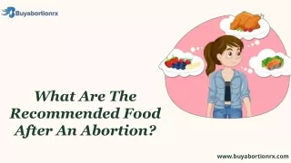 What Are The Recommended Food After An Abortion?