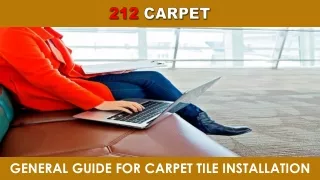 General Guide for Carpet Tile Installation