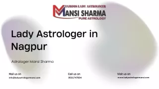 Lady Astrologer in Nagpur | Astrologer Mansi Sharma