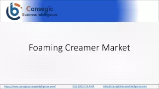 Foaming Creamer Market