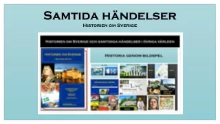 Samtida händelser med Historia i Sverige