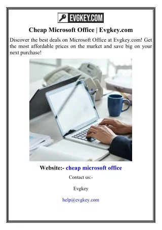 Cheap Microsoft Office  Evgkey.com