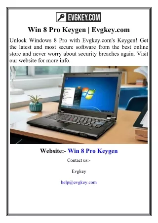 Win 8 Pro Keygen  Evgkey.com