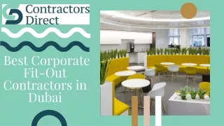 Best Corporate Fit-Out Contractors in Dubai