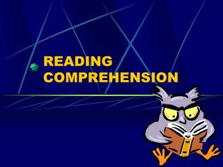 READING COMPREHENSION