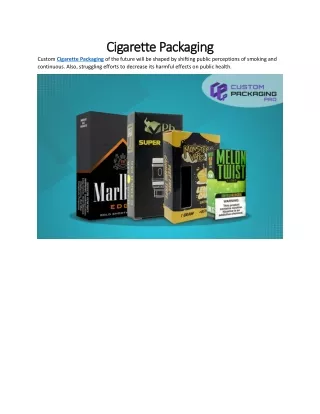 Cigarette Packaging