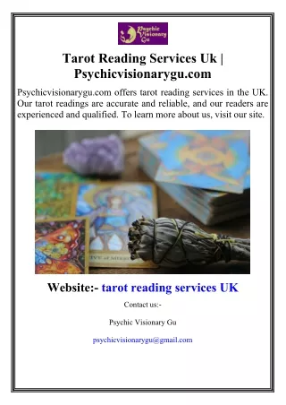 Tarot Reading Services Uk Psychicvisionarygu.com