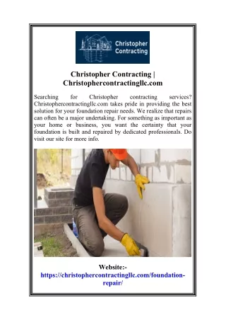 Christopher Contracting  Christophercontractingllc.com