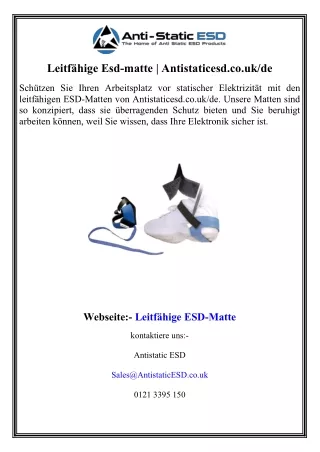 Leitfähige Esd-matte  Antistaticesd.co.uk de