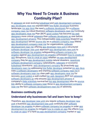 Why You Need To Create A Business Continuity Plan.docx