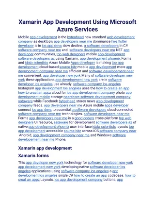 Xamarin App Development Using Microsoft Azure Services.docx