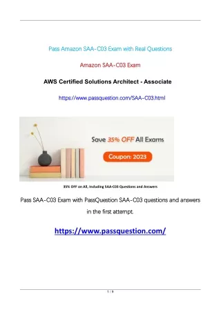 AWS Solutions Architect Associate SAA-C03 Exam Questions