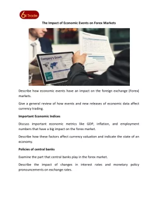 The Impact of Economic Events on Forex Markets