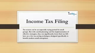 income tax filing ppt